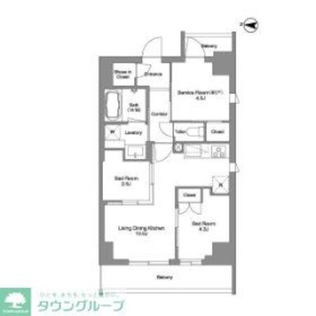 BPRレジデンス東日暮里の物件間取画像